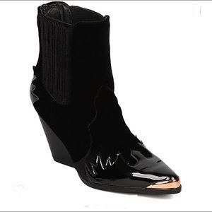 Velvet cowboy space booties / boots